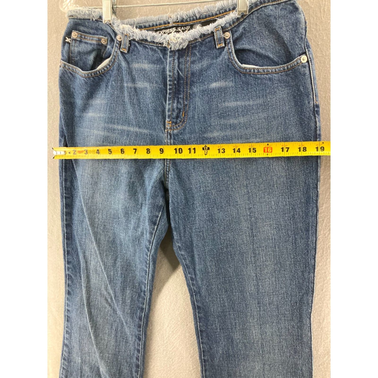 Express Express Jeans Womens 9/10 Low Rise Bootcut Denim Jeans Blue 90s Vintage Y2K Size 30" / US 8 / IT 44 - 3 Thumbnail