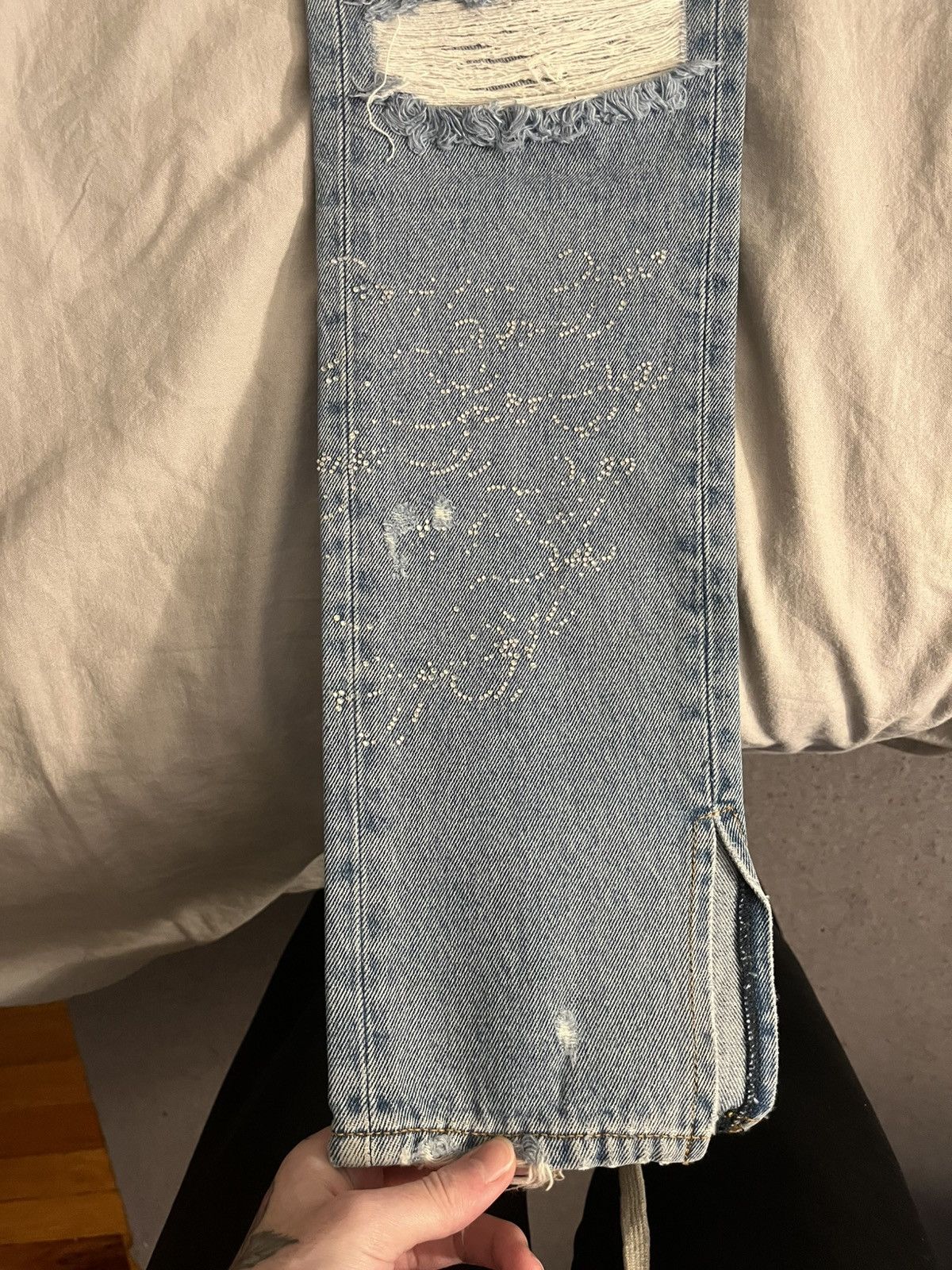 Ev Bravado Ev bravado rhinestone embroidered denim Size US 30 / EU 46 - 4 Thumbnail