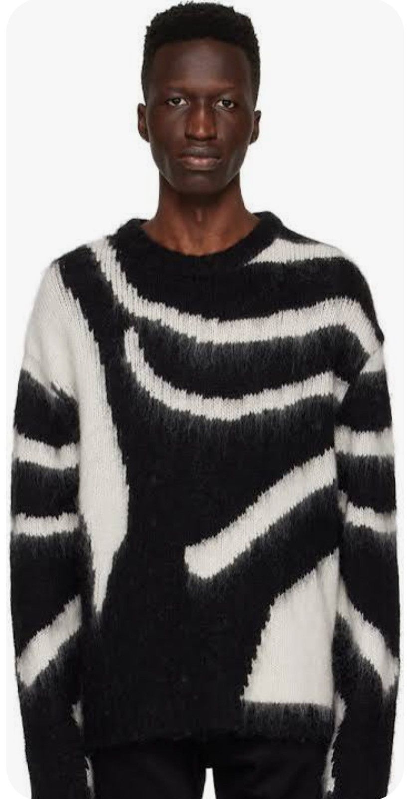 Blk Dnm Intarsia Sweater Size large Size US L / EU 52-54 / 3 - 2 Thumbnail