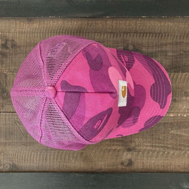 Bape × Carhartt BAPE × Carhartt Purple Camo trucker hat cap NIGO Size ONE SIZE - 6 Thumbnail
