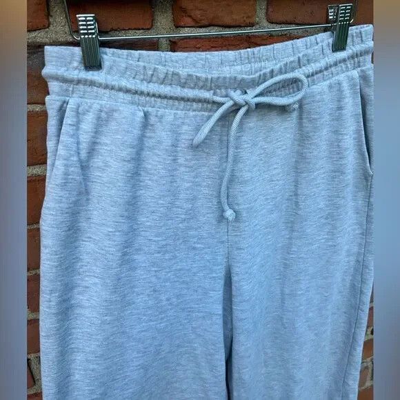 Zara Zara Heather Gray Wide Leg Ankle Sweatpants Size 36" / US 14 / IT 50 - 2 Thumbnail