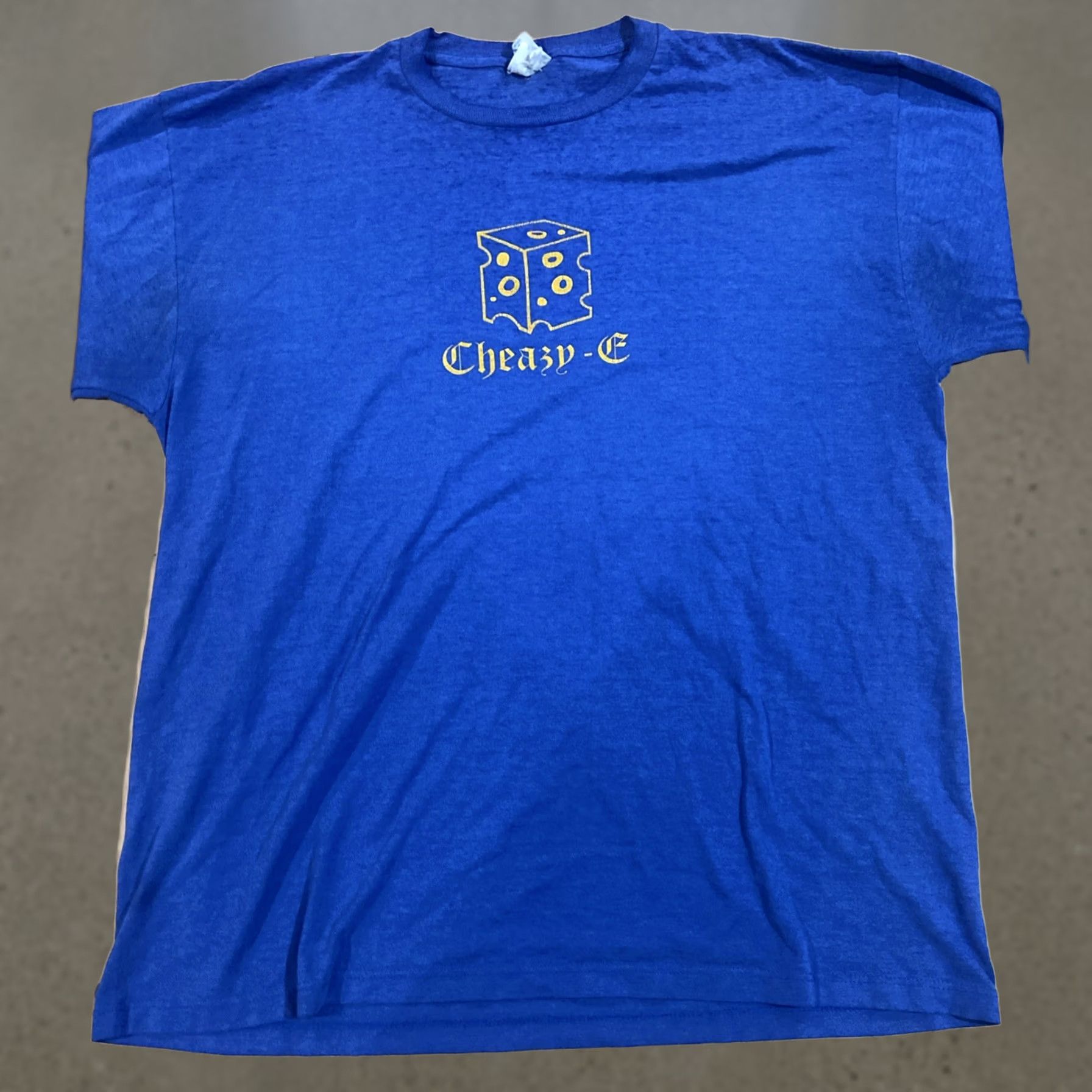 Jerzees VINTAGE Jerzees T-Shirt Blue XL Crew Neck Short Sleeve Men Music Eric Barry 1998 Chirp Records Graphic Print Size US XL / EU 56 / 4 - 1 Thumbnail