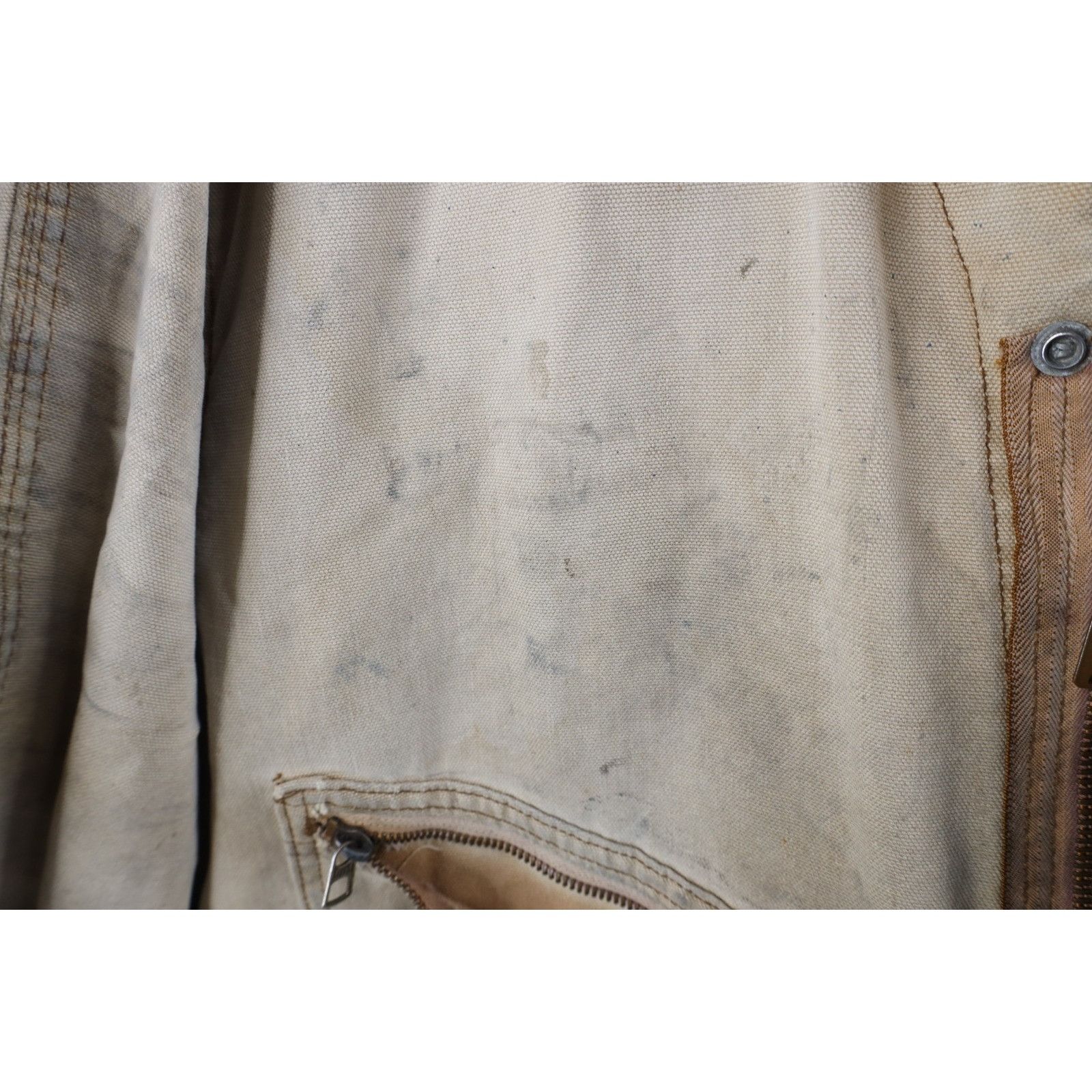 Carhartt Vintage 80s Carhartt Thrashed Quilted Canvas Coveralls Size US 40 / EU 56 - 7 Thumbnail