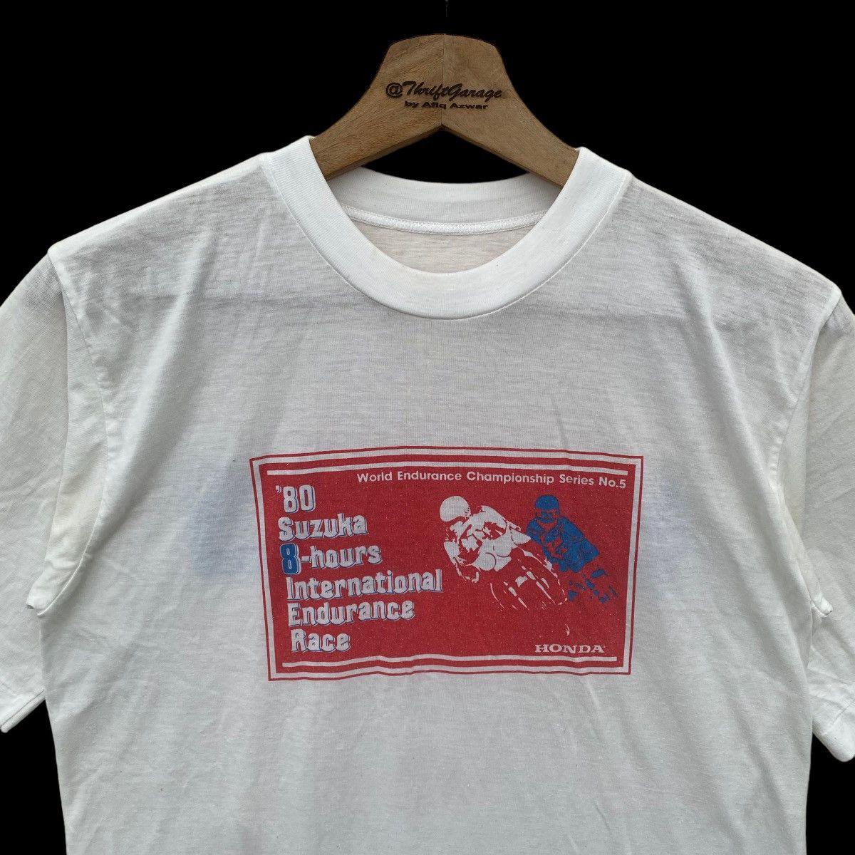 Honda × Vintage Rare Vintage 80s HONDA Suzuka 8-Hours World Championship Size US M / EU 48-50 / 2 - 3 Thumbnail