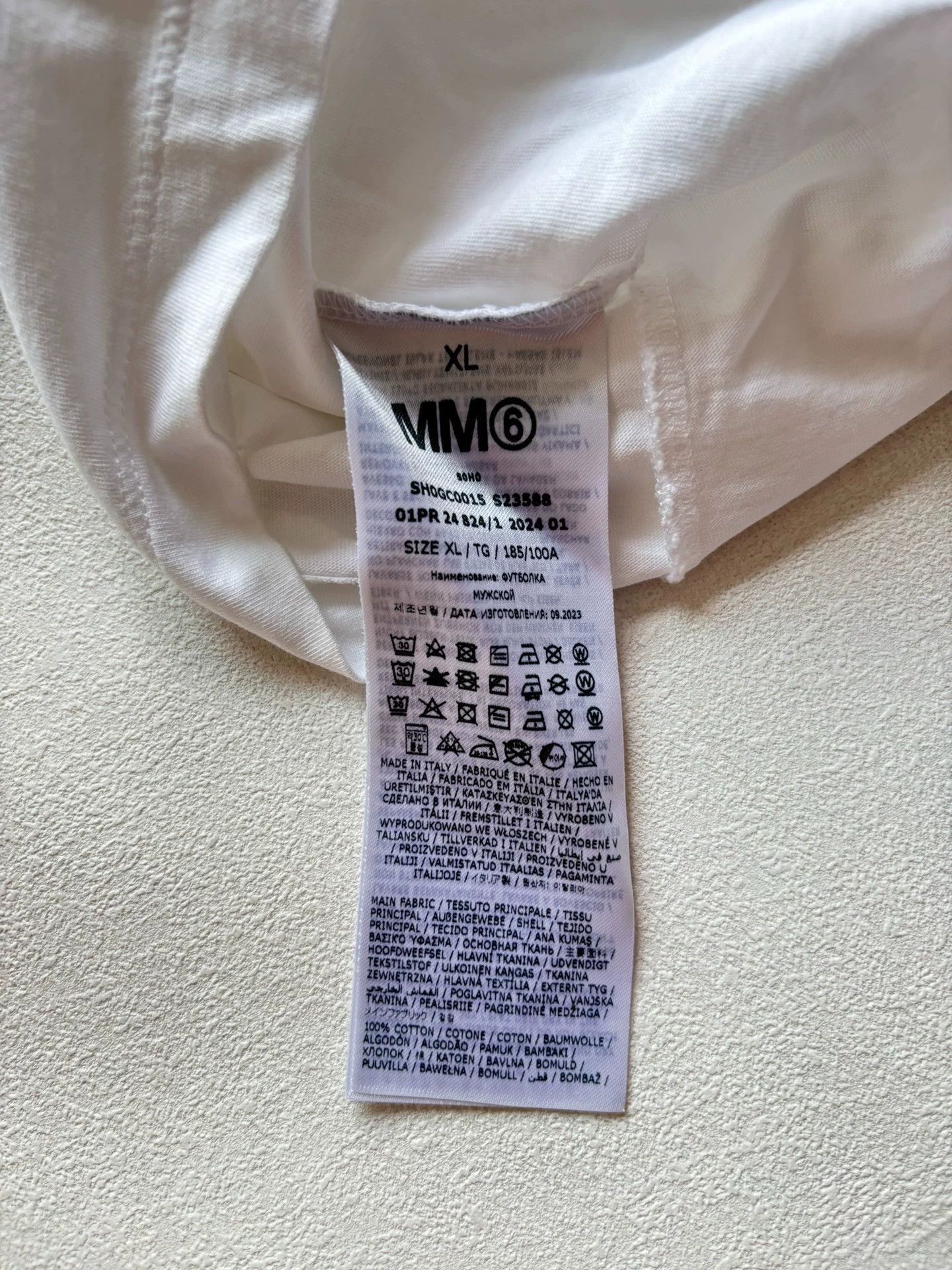 Maison Margiela MM6 Maison Margiela Digital Cat Logo Short sleeve Size US XL / EU 56 / 4 - 4 Thumbnail