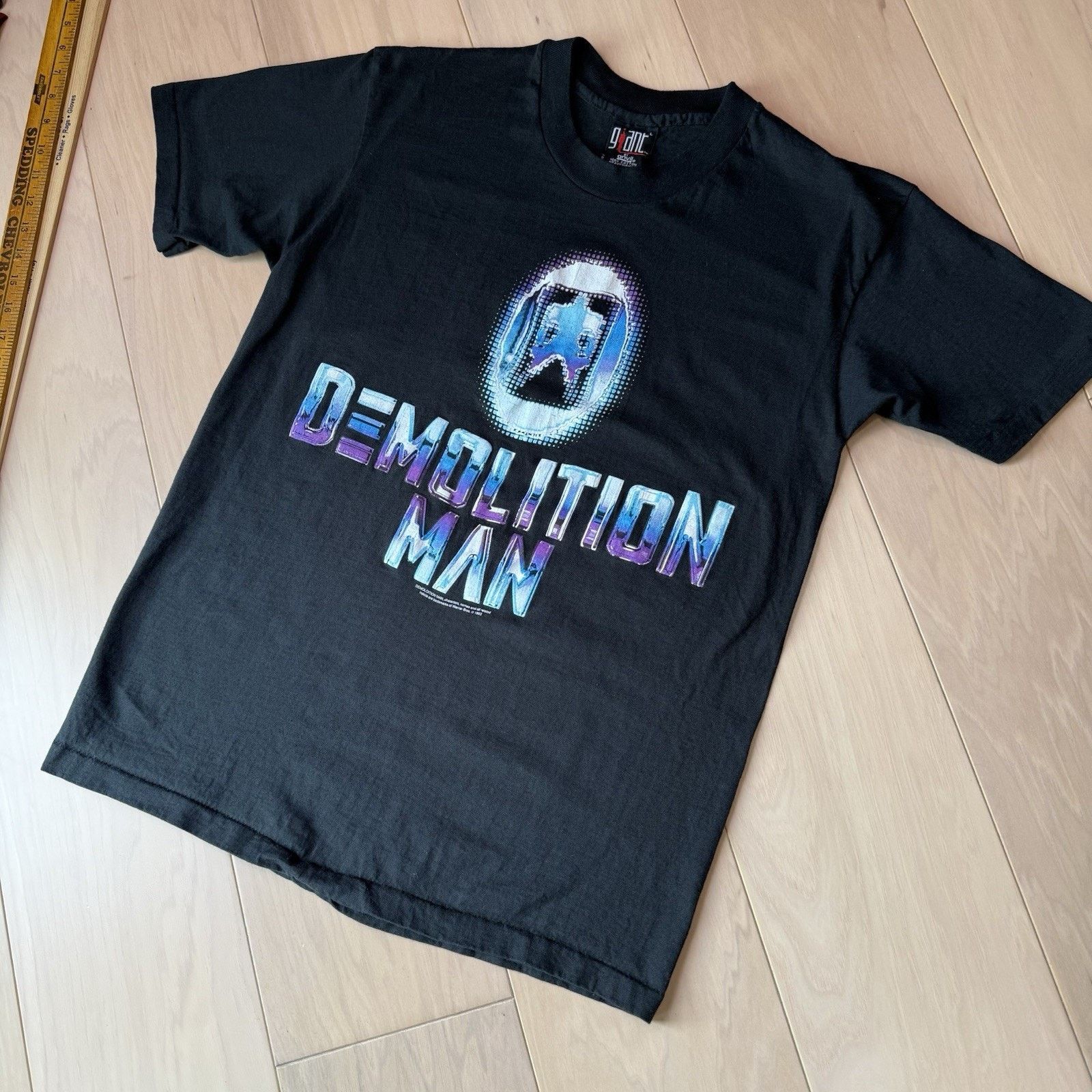 Giant Vintage Demolition Man Shirt L Black 90s Giant Movie Promo Size US L / EU 52-54 / 3 - 9 Thumbnail