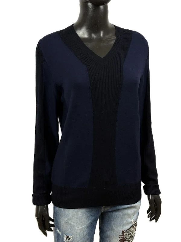 Etro Etro Maglione Blu Nero Lana Donna L Size L / US 10 / IT 46 - 9 Thumbnail