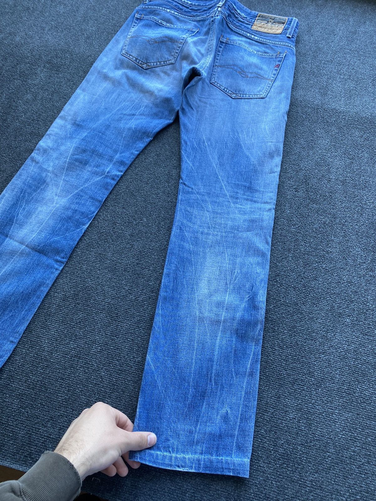 Replay 🔥Opium Punk Replay blue jeans 32 marnel washed faded Size US 32 / EU 48 - 2 Thumbnail
