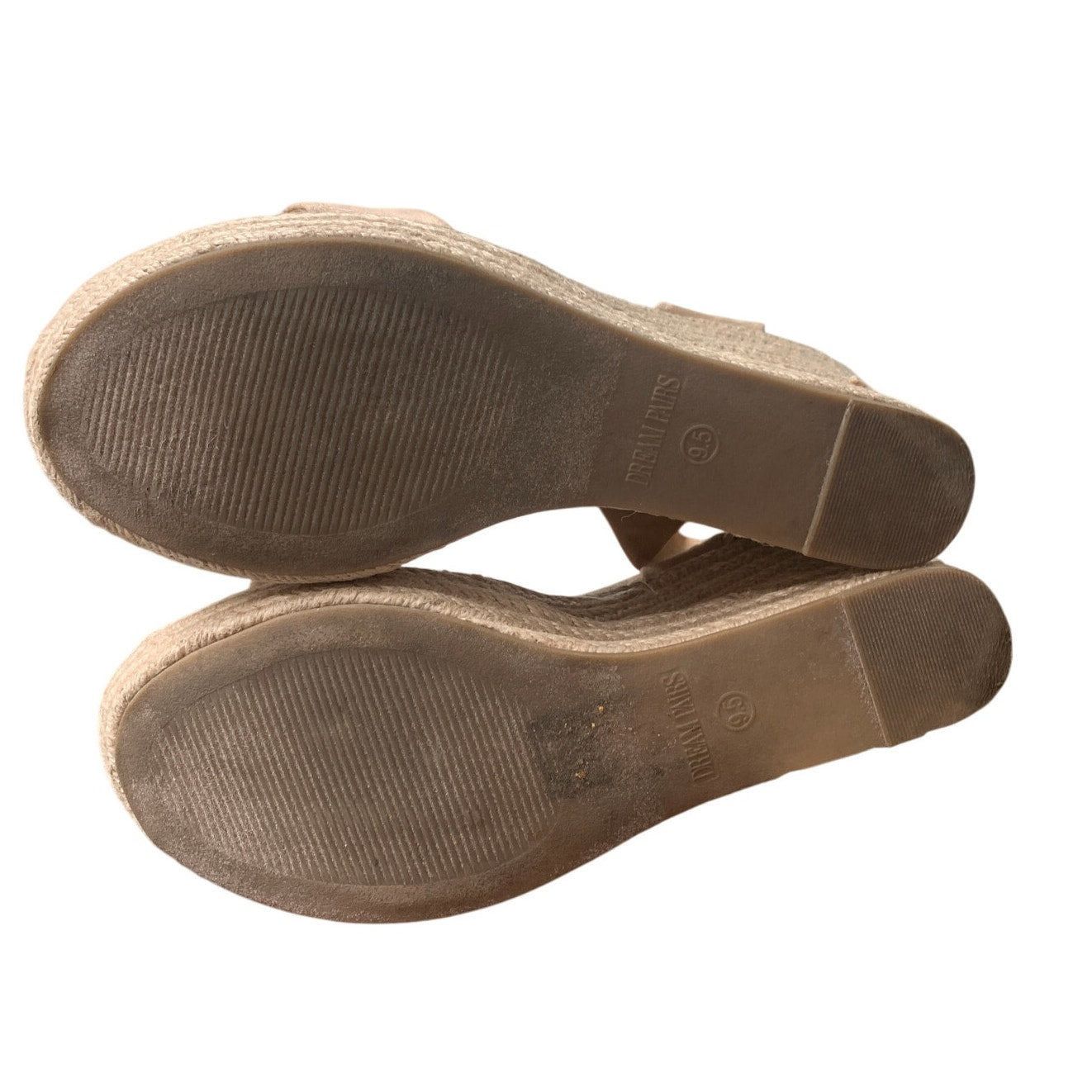 Other Dream Pairs Women's Size 9 Tan Faux Suede Wedge Espadrilles Size US 9 / IT 39 - 6 Thumbnail