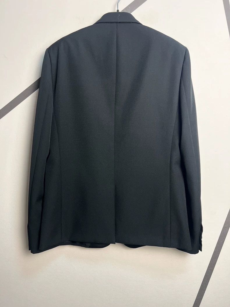 Saint Laurent Paris Saint Laurent Paris Fall/Winter 20 Satin Sword Collar Blac Size 48R - 2 Thumbnail