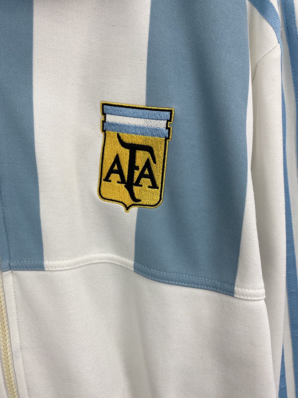 Adidas 🇦🇷 Vintage Adidas Argentina 1978 2005 reproduction Zip Hoodie Size US XL / EU 56 / 4 - 4 Thumbnail