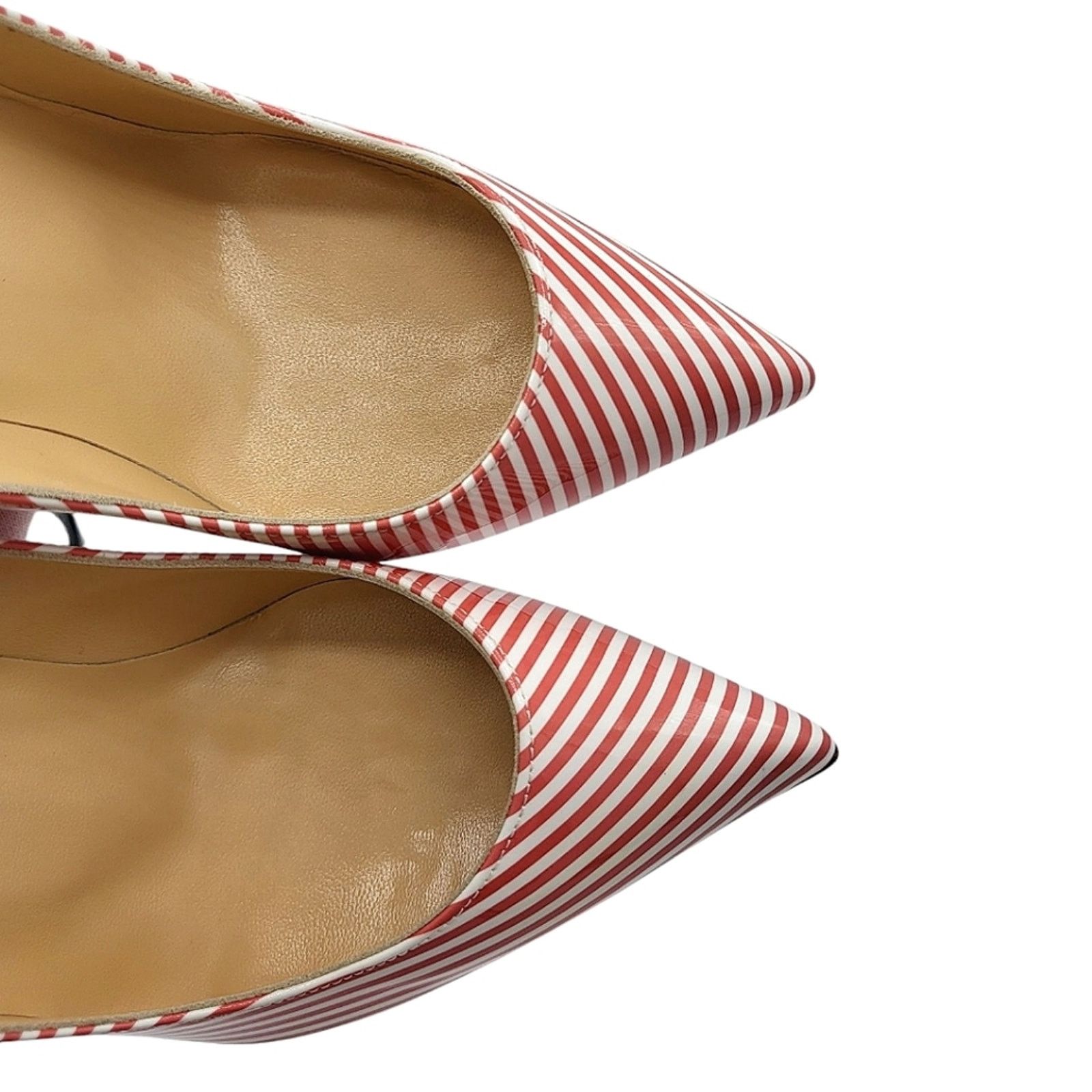 Christian Louboutin Christian Louboutin Pigalle Follies Striped Leather Pumps 36 Size US 5.5 / IT 35.5 - 8 Thumbnail