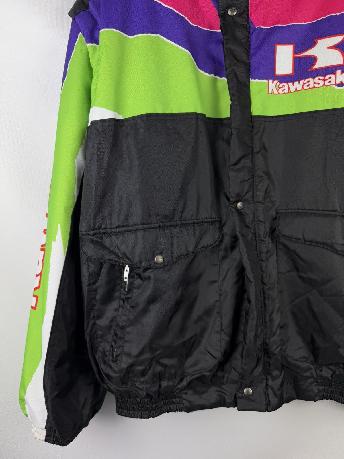 Vintage Kawasaki Vintage Racing Big Logo Transformer Jacket Size US XXL / EU 58 / 5 - 6 Thumbnail