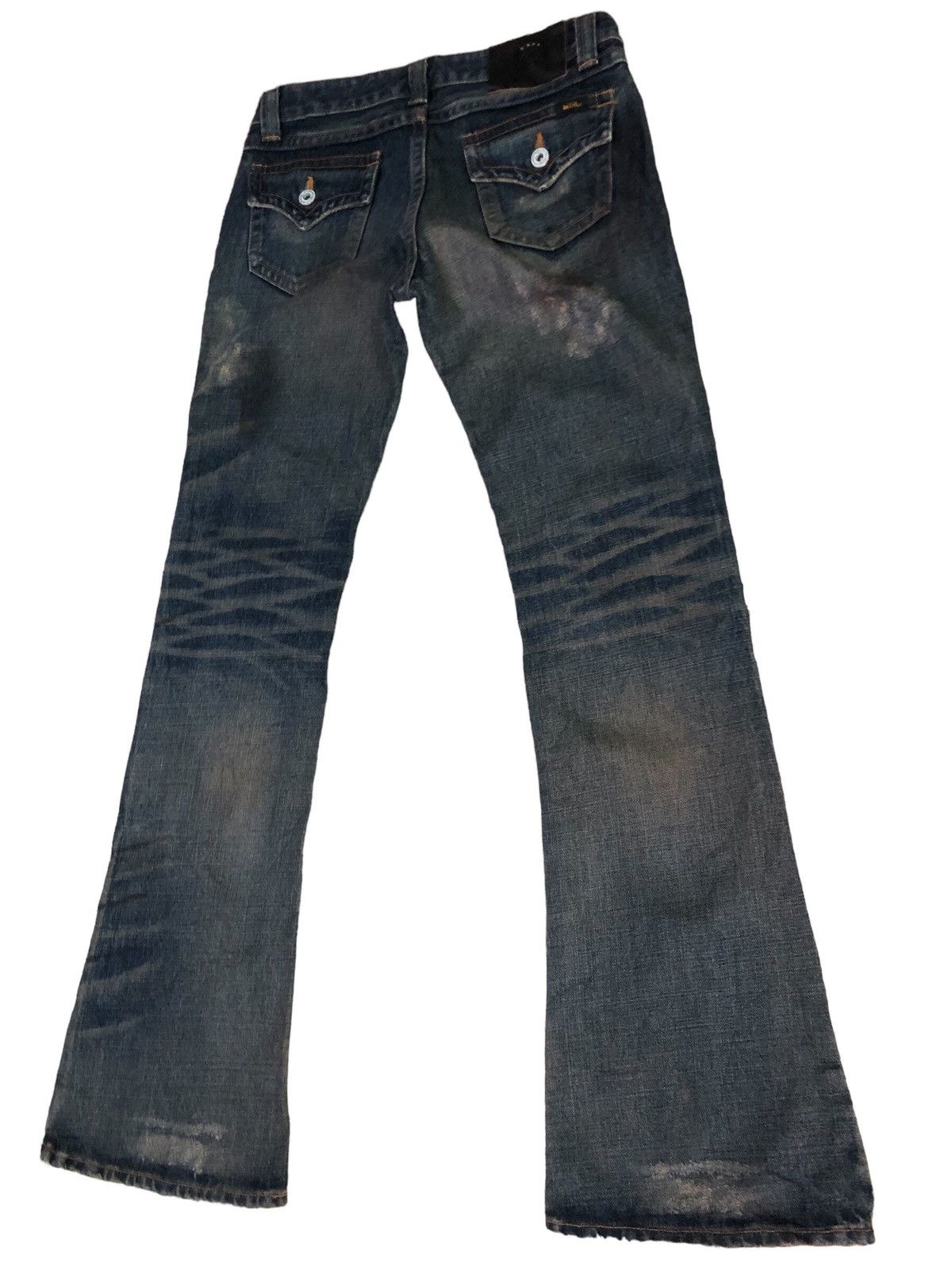 Japanese Brand Material girl Flare Denim Pants Size 30" / US 8 / IT 44 - 2 Thumbnail