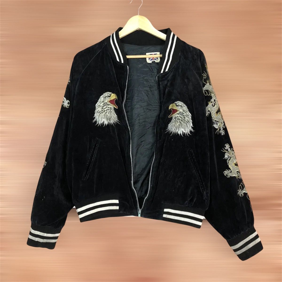 Other Vintage Sukajan Souvenir Jacket with Velvet Outer Size US L / EU 52-54 / 3 - 2 Thumbnail