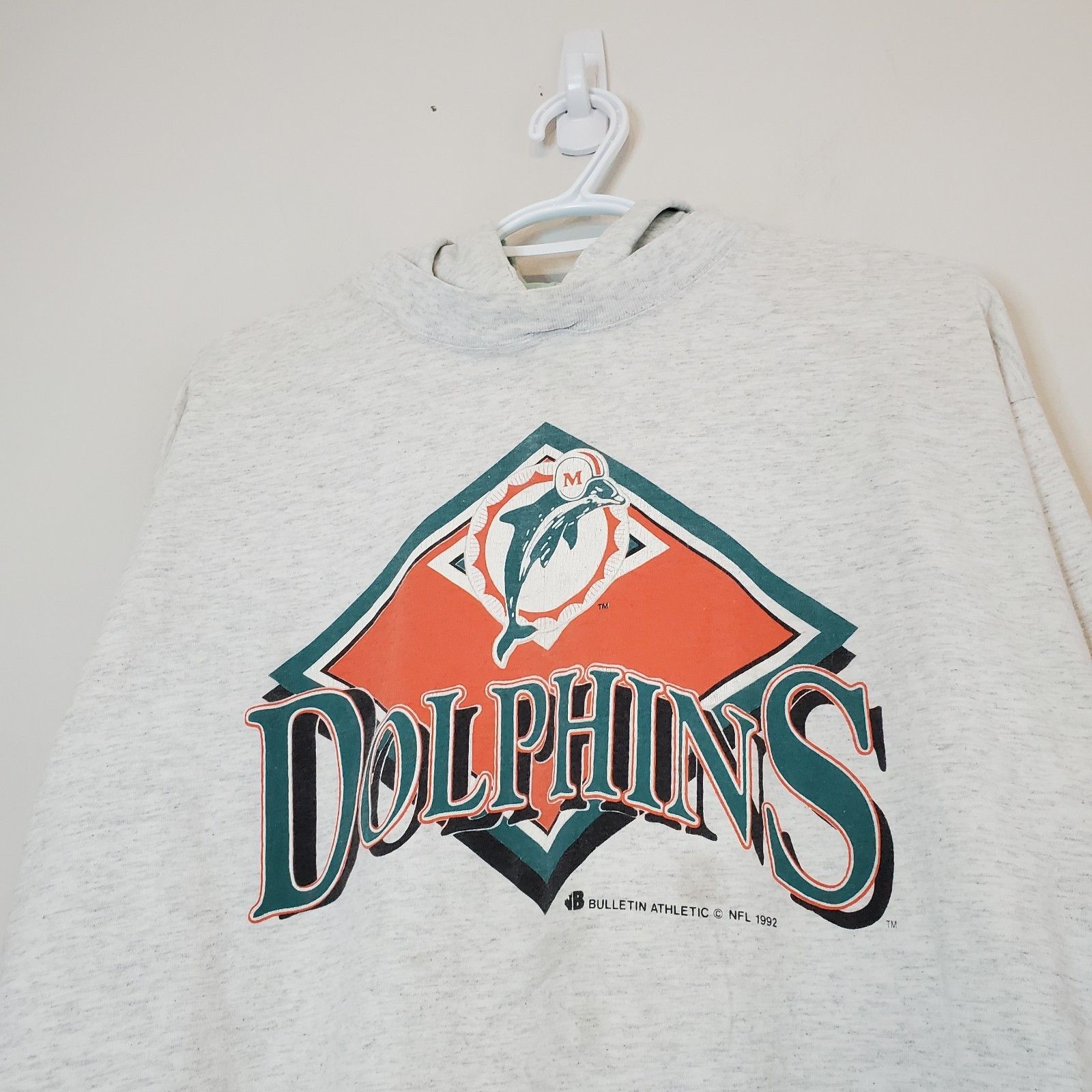 NFL Vintage 1992 Miami Dolphins NFL Hooded Longsleeve Size US L / EU 52-54 / 3 - 2 Thumbnail