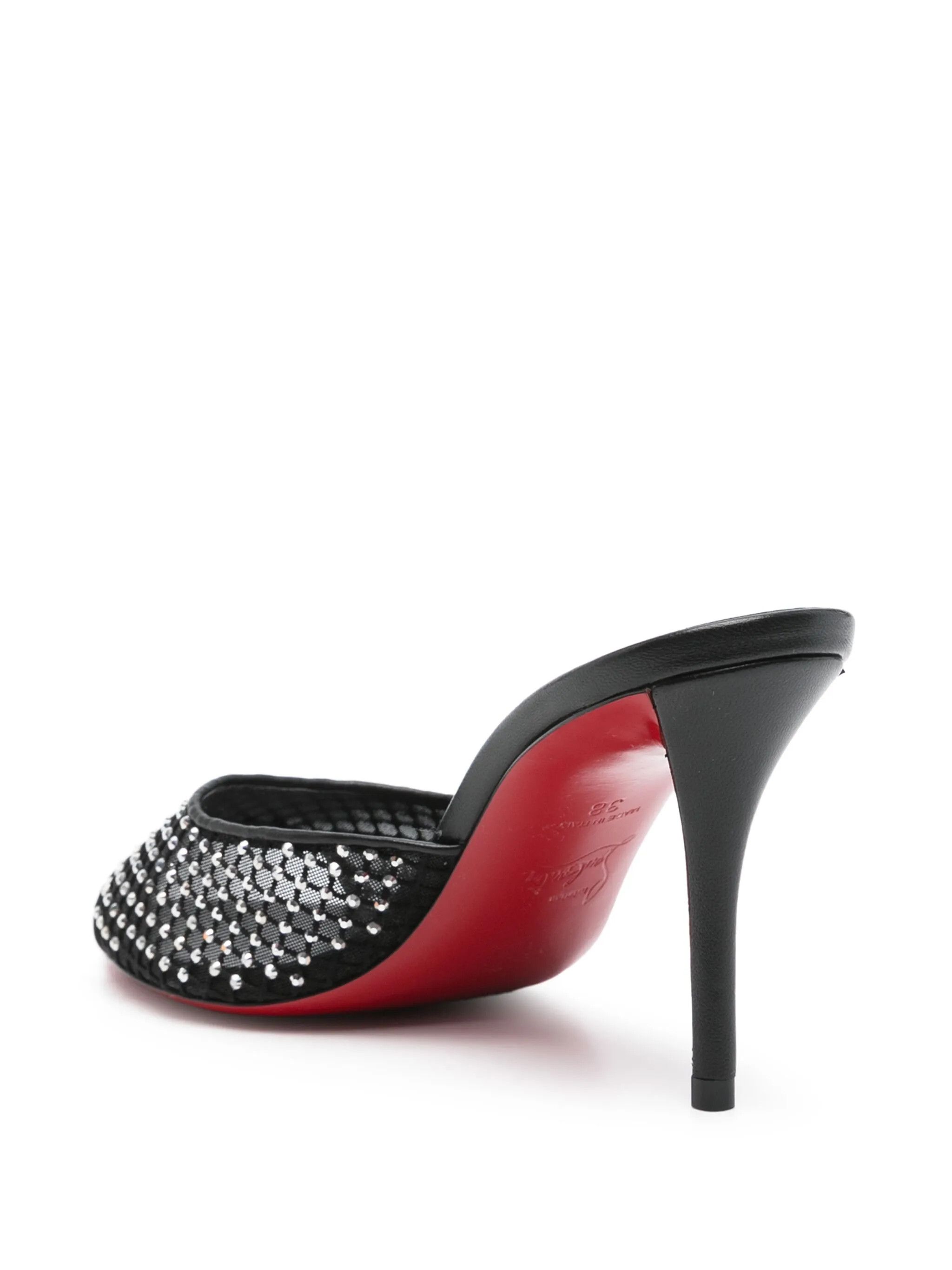 Christian Louboutin oc11z0625 Mules in Black Size US 7 / IT 37 - 4 Thumbnail