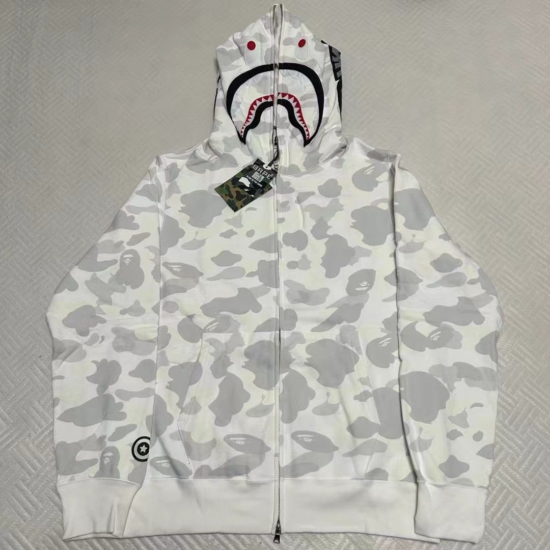 Bape ABC CAMO SHARK FULL ZIP HOODIE Size US XL / EU 56 / 4 - 1 Thumbnail