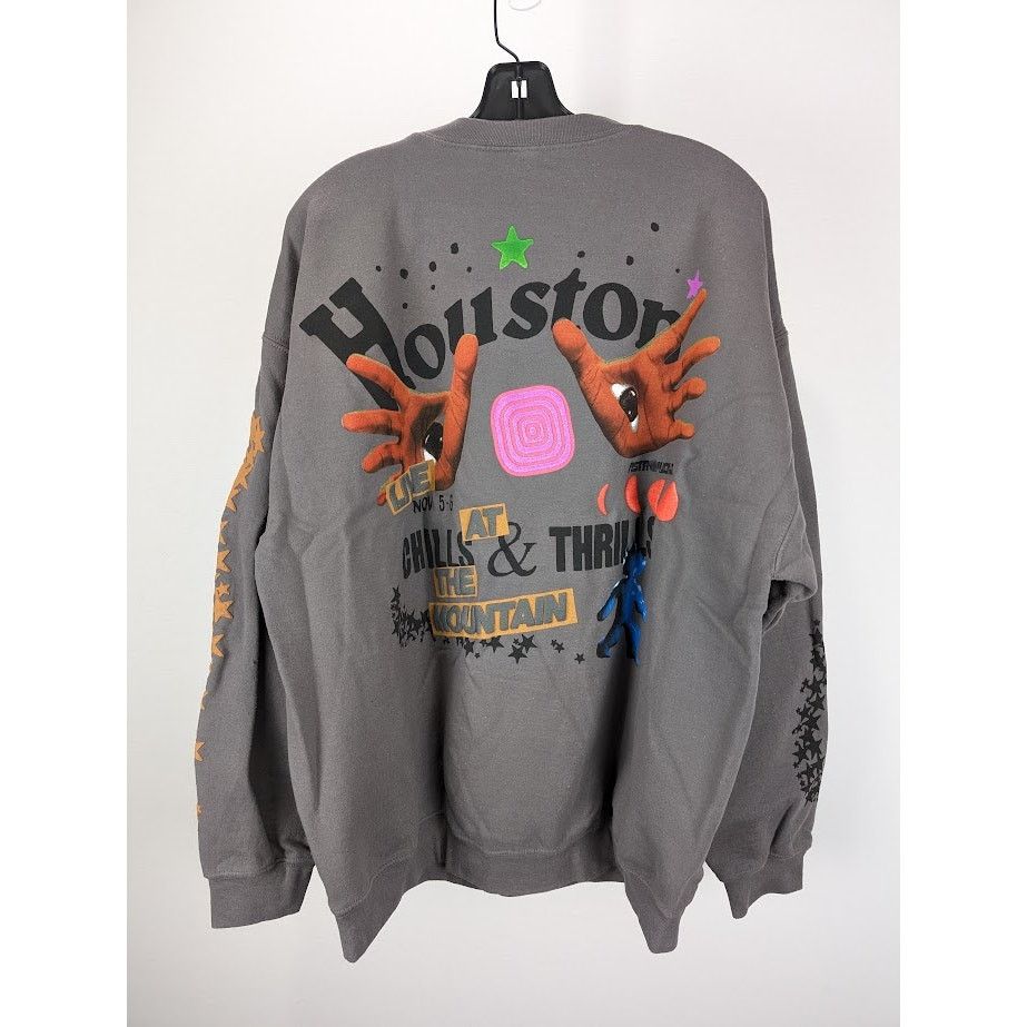 Travis Scott o1rshd1 Astrofest Houston Crewneck Sweatshirt in Grey Size US L / EU 52-54 / 3 - 11 Thumbnail