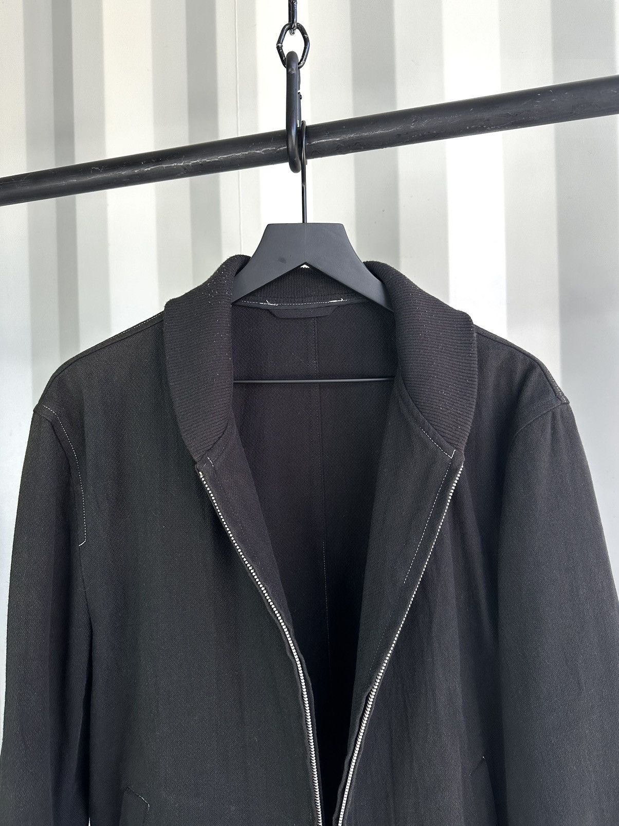 Comme des Garcons Homme Contrast Stitch Cotton Zip Bomber Jacket Size US M / EU 48-50 / 2 - 3 Thumbnail