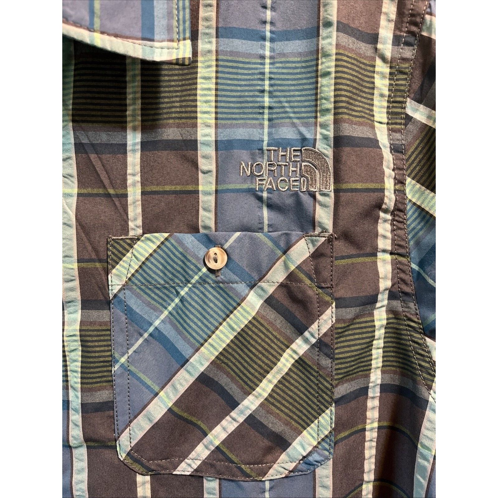 The North Face The North Face Men Shirt L Blue Plaid Button Up Short Sleeve Size US L / EU 52-54 / 3 - 4 Thumbnail