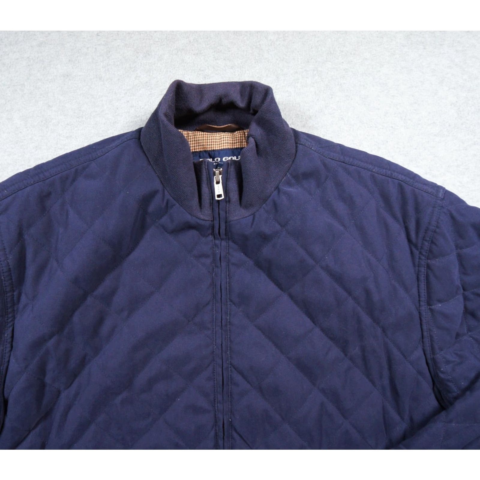 Vintage VINTAGE Polo Golf Jacket Mens Medium Blue Quilted Full Zip Bomber Jacket - Polo Golf Full Zip, Bomber, Quilted, Blue, Vintage, Mens, Medium, Jacket Size US M / EU 48-50 / 2 - 2 Thumbnail