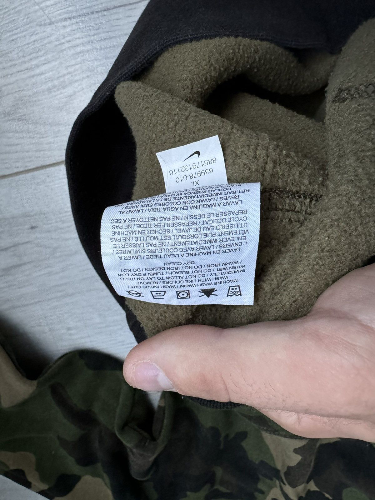Nike × Vintage Vintage Nike camouflage Hoodie Size US XL / EU 56 / 4 - 6 Thumbnail