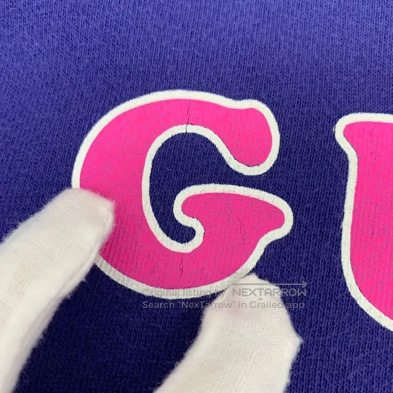 Gucci gucci Dark blue logo letter bear print cotton round neck l Size US S / EU 44-46 / 1 - 8 Thumbnail