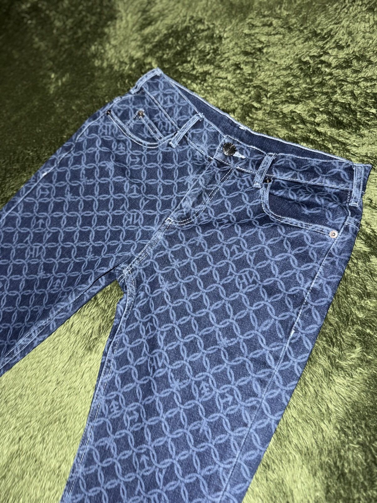 Charles Jeffrey LOVERBOY [M] Charles Jeffrey Loverboy Geometric Pattern Bootcut Denim Size US 29 - 2 Thumbnail