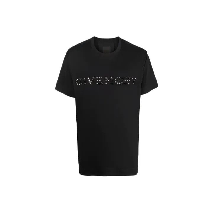 Givenchy Givenchy Black Logo Print Short Sleeve T-Shirt Size US XL / EU 56 / 4 - 1 Thumbnail