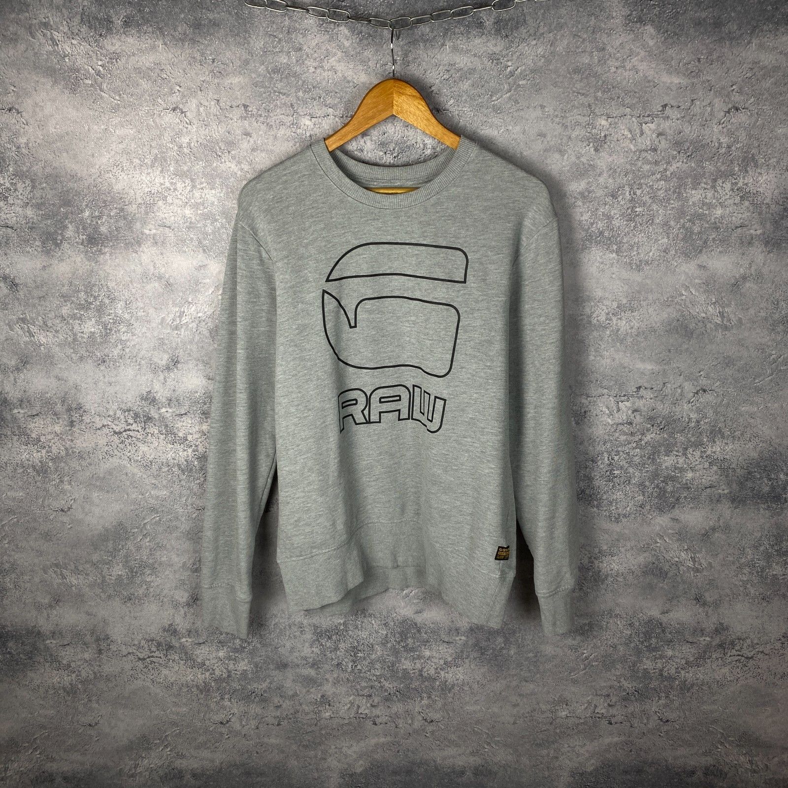 G-Star G Star Raw Sweatshirt Men's Size L Gray Long Sleeve ` Size US L / EU 52-54 / 3 - 1 Thumbnail