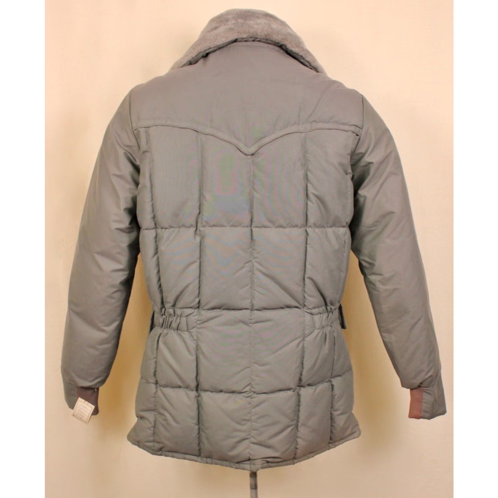 Walls VTG Walls 70s Puffer Coat Grey Cotton Nylon Blend Big & Tall 38 Mens (70s Puffer Coat) Size US XXS / EU 40 - 2 Thumbnail
