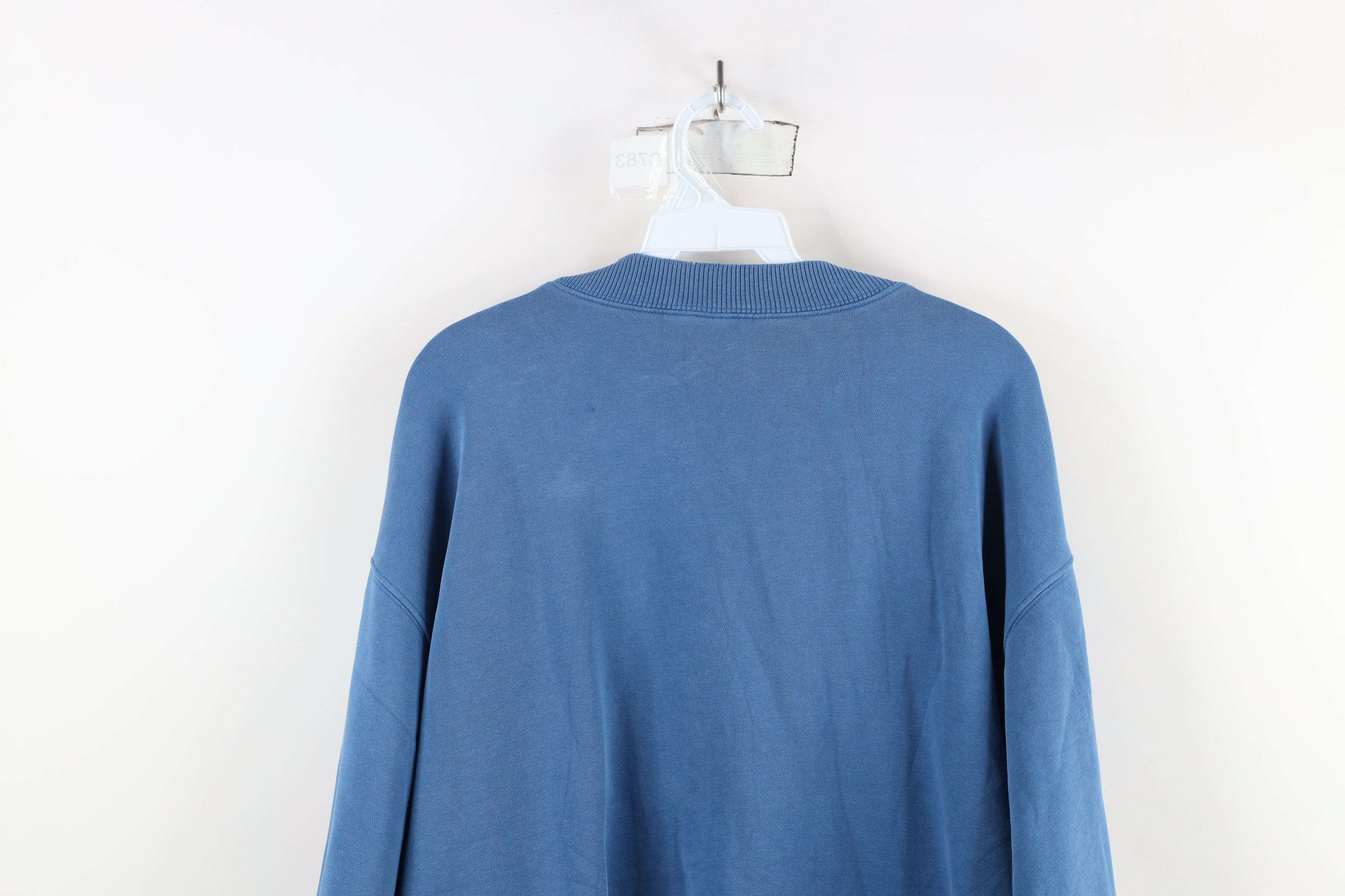 Adidas × Vintage Vintage 90s Adidas Spell Out Crewneck Sweatshirt Blue Size US XXL / EU 58 / 5 - 13 Thumbnail