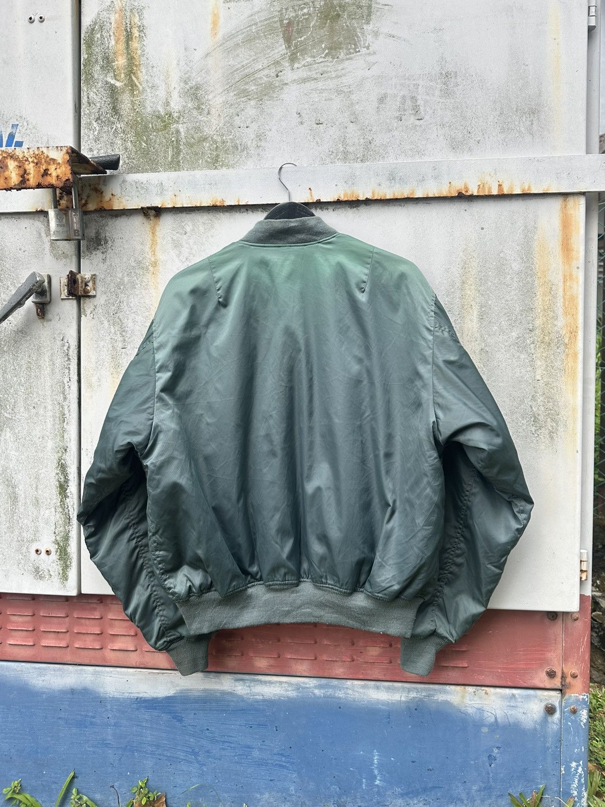 Vintage 🪖Vintage Faded MA-1 Man Intermediate Phantom Bomber Jacket Size US XL / EU 56 / 4 - 3 Thumbnail
