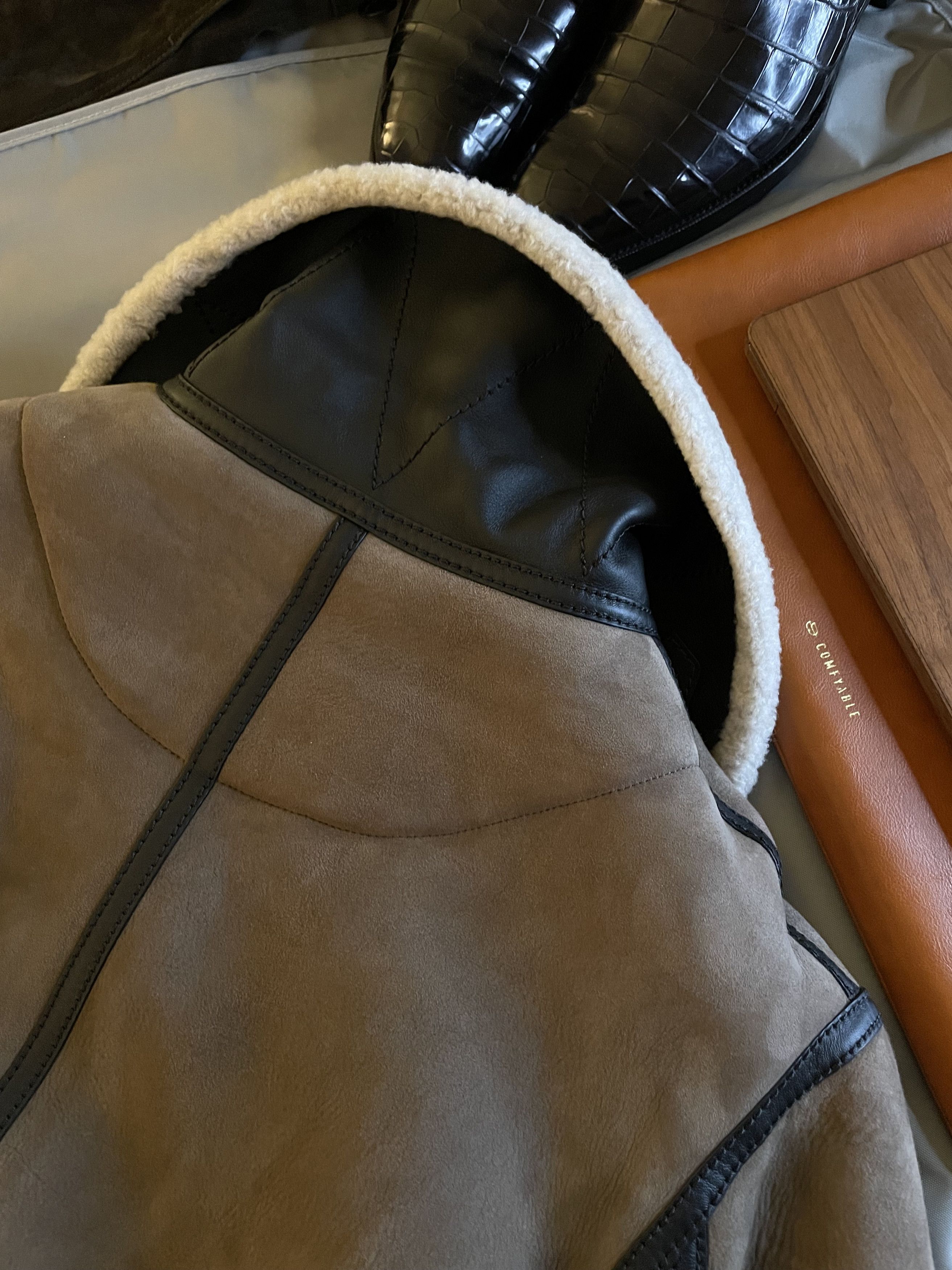 Loewe Coveted Rare $7,000 w/tax Suede Shearling Aviator Jacket Size US M / EU 48-50 / 2 - 16 Thumbnail