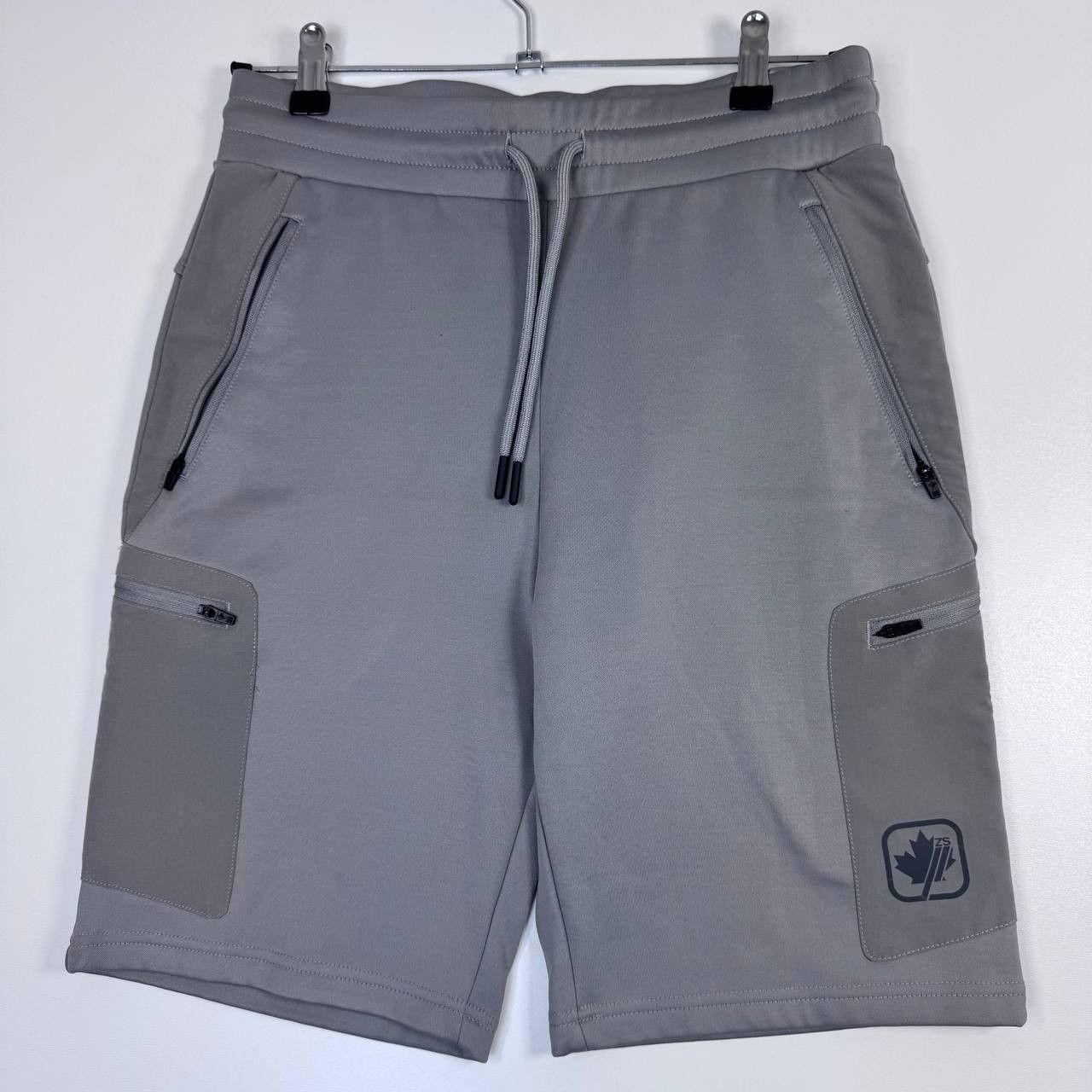 Other Zavetti Sport Gray Tech Shorts Cargo Zip Pockets Mens Size S Size US 30 / EU 46 - 1 Thumbnail