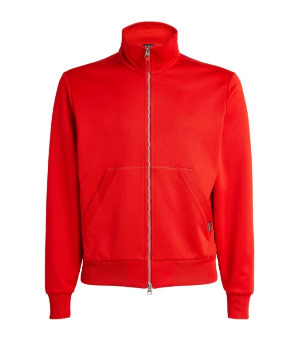 Tom Ford o1loc1c0724 JZL001 Zip-Up Sweatshirt in Red Size US M / EU 48-50 / 2 - 1 Thumbnail