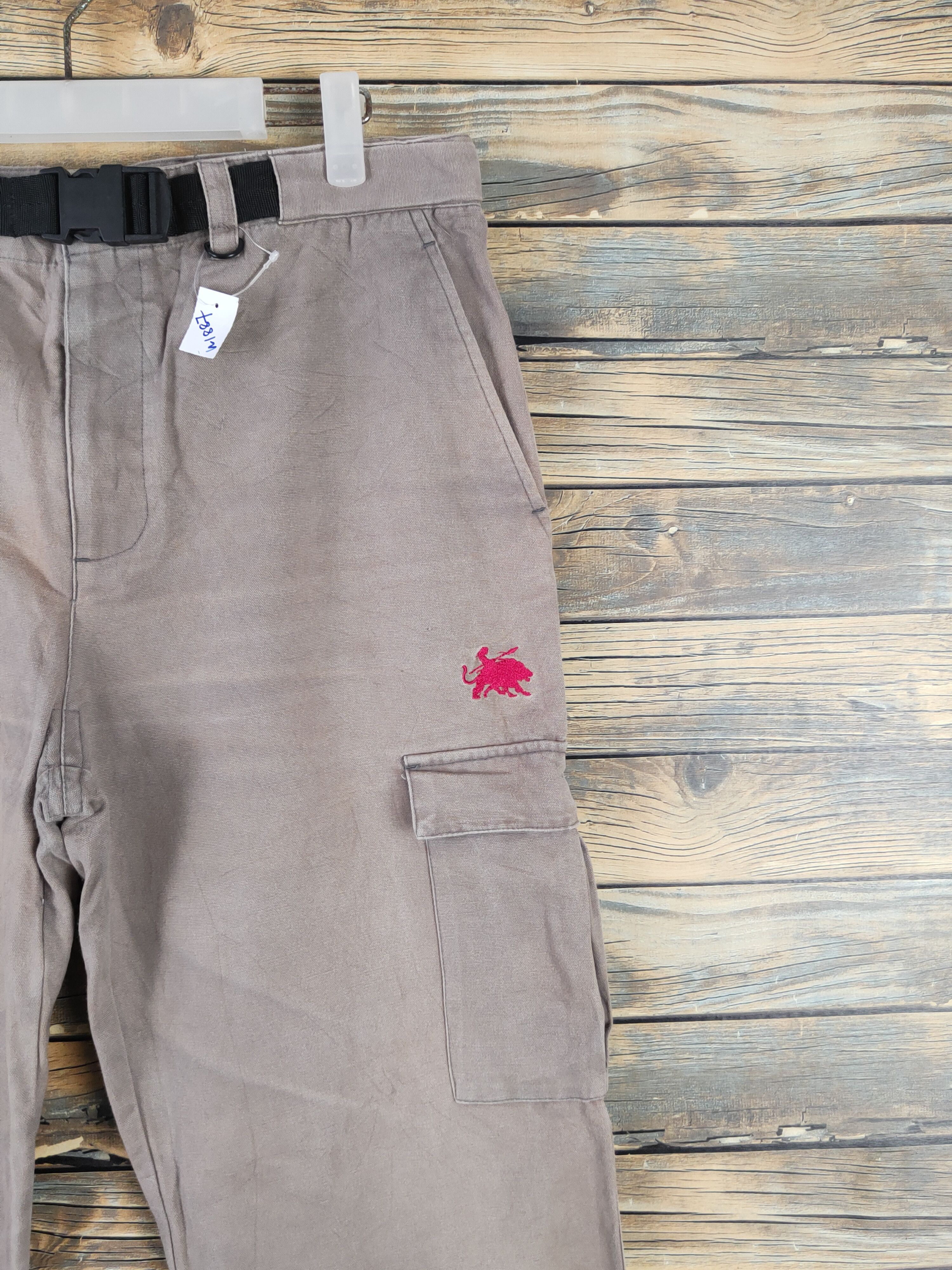 Japanese Brand Tarzan Brown Faded Multipocket Tactical Cargo Pants #W1887 Size US 33 - 6 Thumbnail