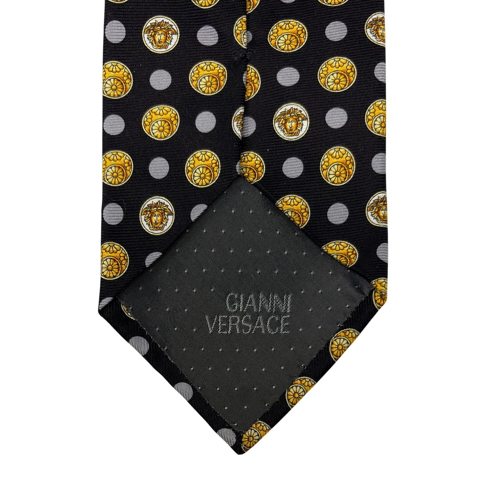 Versace Versace Vintage Medusa Tie Size ONE SIZE - 6 Thumbnail