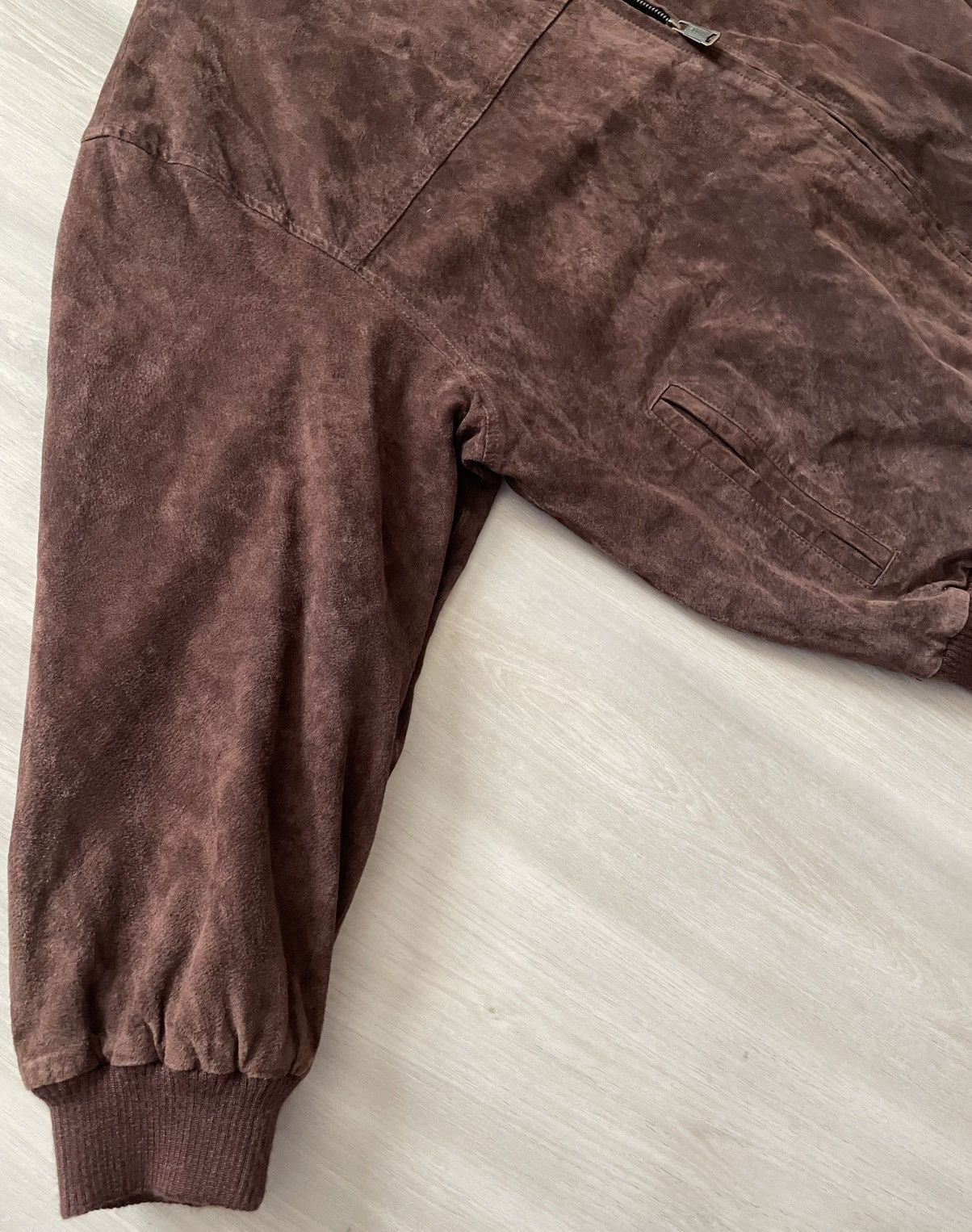 Vintage VTG Austin Clothing Co. Suede Leather Bomber Jacket Sz XL Size US XL / EU 56 / 4 - 3 Thumbnail