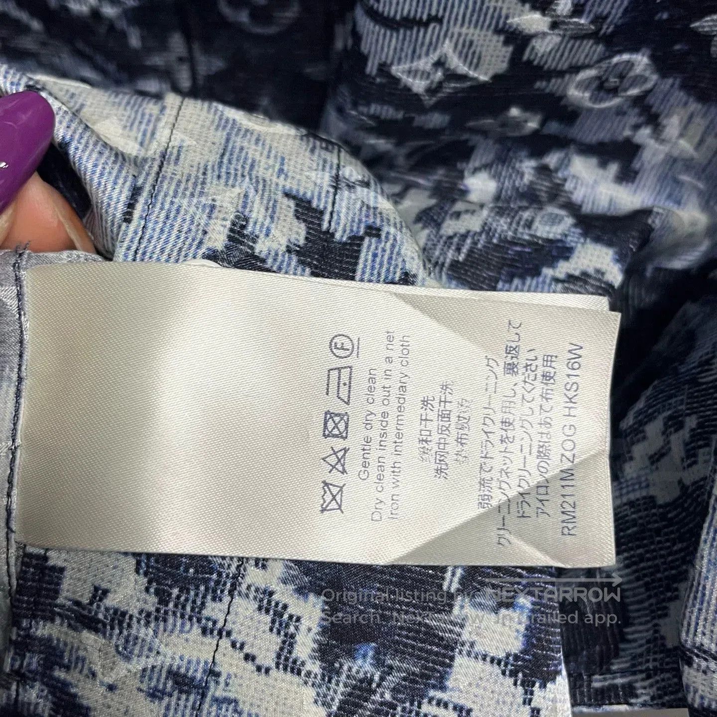 Louis Vuitton Louis Vuitton Blue Tapestry Silk Shirt. Size US M / EU 48-50 / 2 - 3 Thumbnail