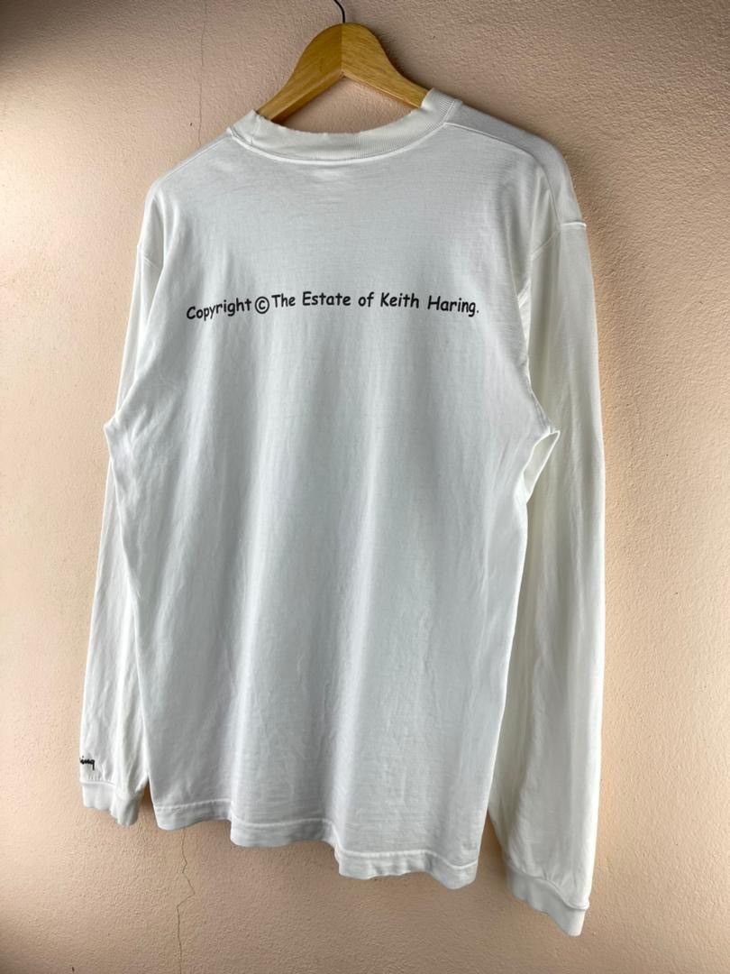 Keith Haring × Vintage Keith Haring Art Long Sleeve Tee Size US L / EU 52-54 / 3 - 8 Thumbnail