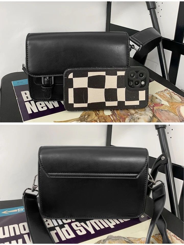Vintage Casual Retro PU Leather Crossbody Shoulder Bag Size ONE SIZE - 10 Thumbnail
