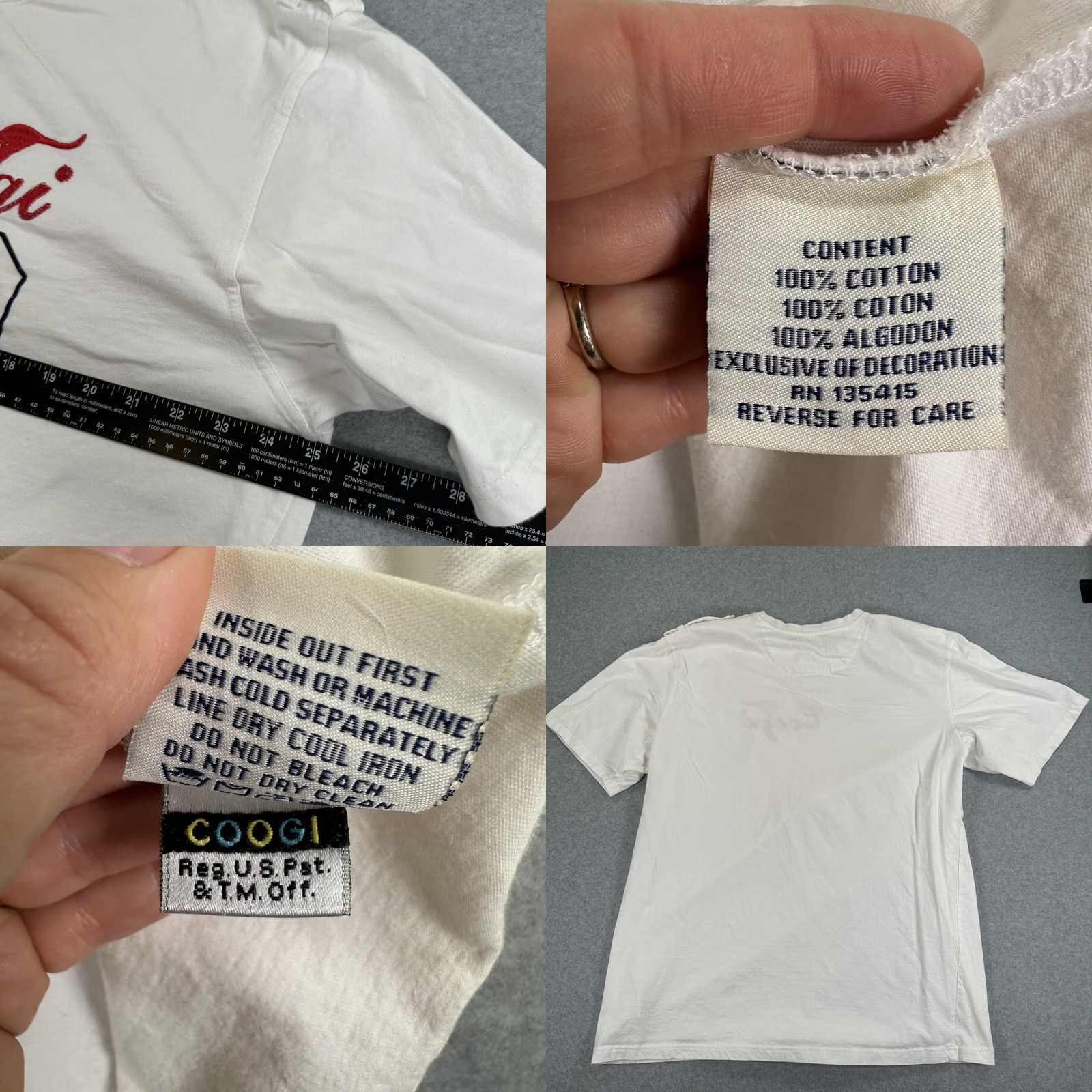 Coogi COOGI Shirt Mens 3XL White Graphic Tee Logo Streetwear Authentic Australian 69 Crew Neck Short Sleeve Navy? Size US XXL / EU 58 / 5 - 8 Thumbnail