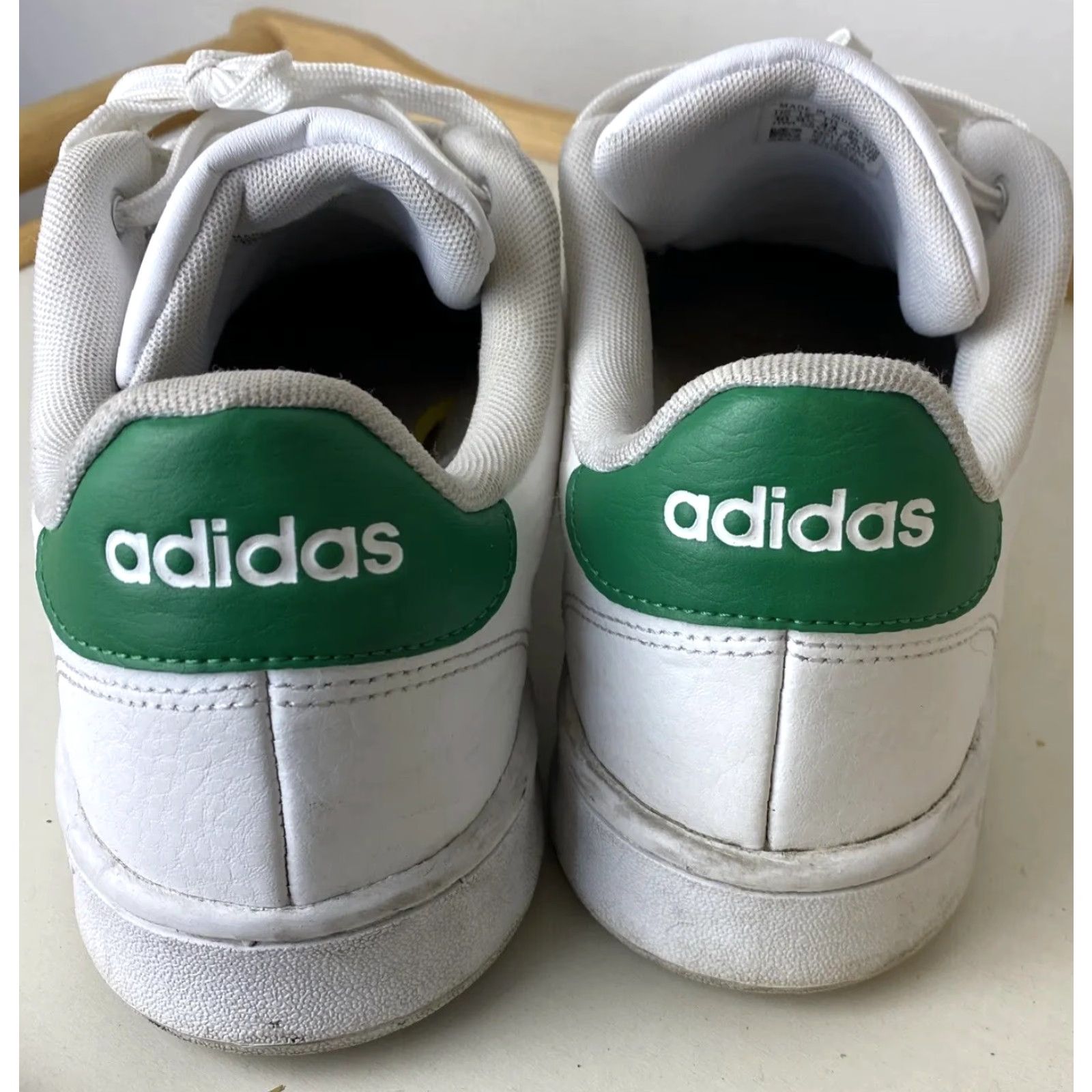 Adidas Adidas Cloudfoam Advantage Leather Sneakers Men Size 10 White ATHLETIC sneakers Size US 10 / EU 43 - 6 Thumbnail