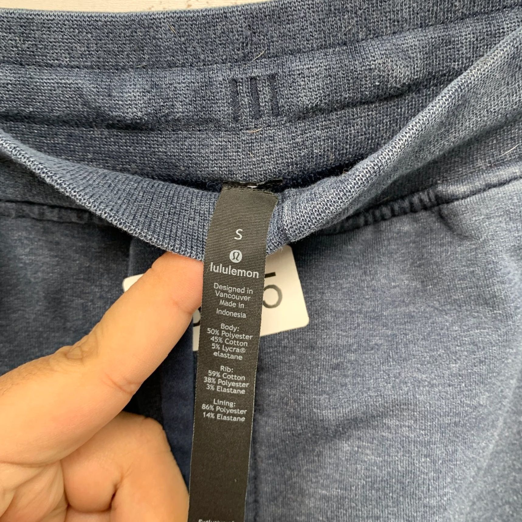 Lululemon Lululemon Sweatpants Mens Size Small Faded Blue Fleece Active Workout ABC Jogger Size US 29 - 3 Thumbnail
