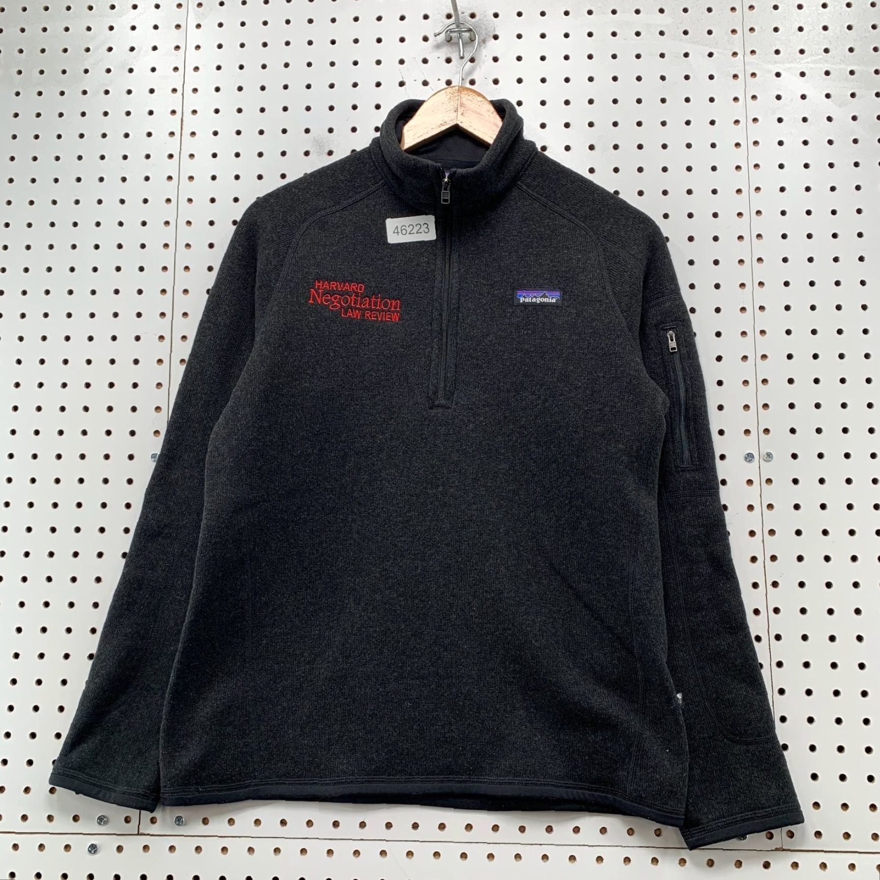 Patagonia Patagonia Better Sweater Pullover Womens Medium Black Harvard Negotiation Law Sweatshirt Pullover Size M / US 6-8 / IT 42-44 - 2 Thumbnail