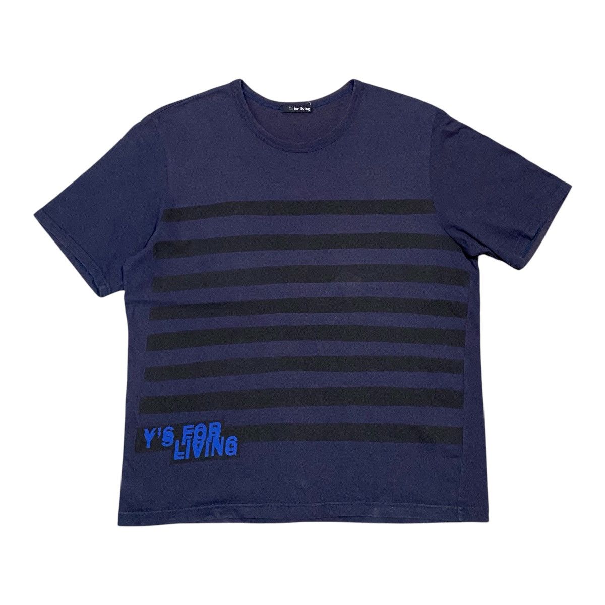 Yohji Yamamoto Yohji Yamamoto Y’s for living Stripes T Shirt Size US M / EU 48-50 / 2 - 1 Thumbnail