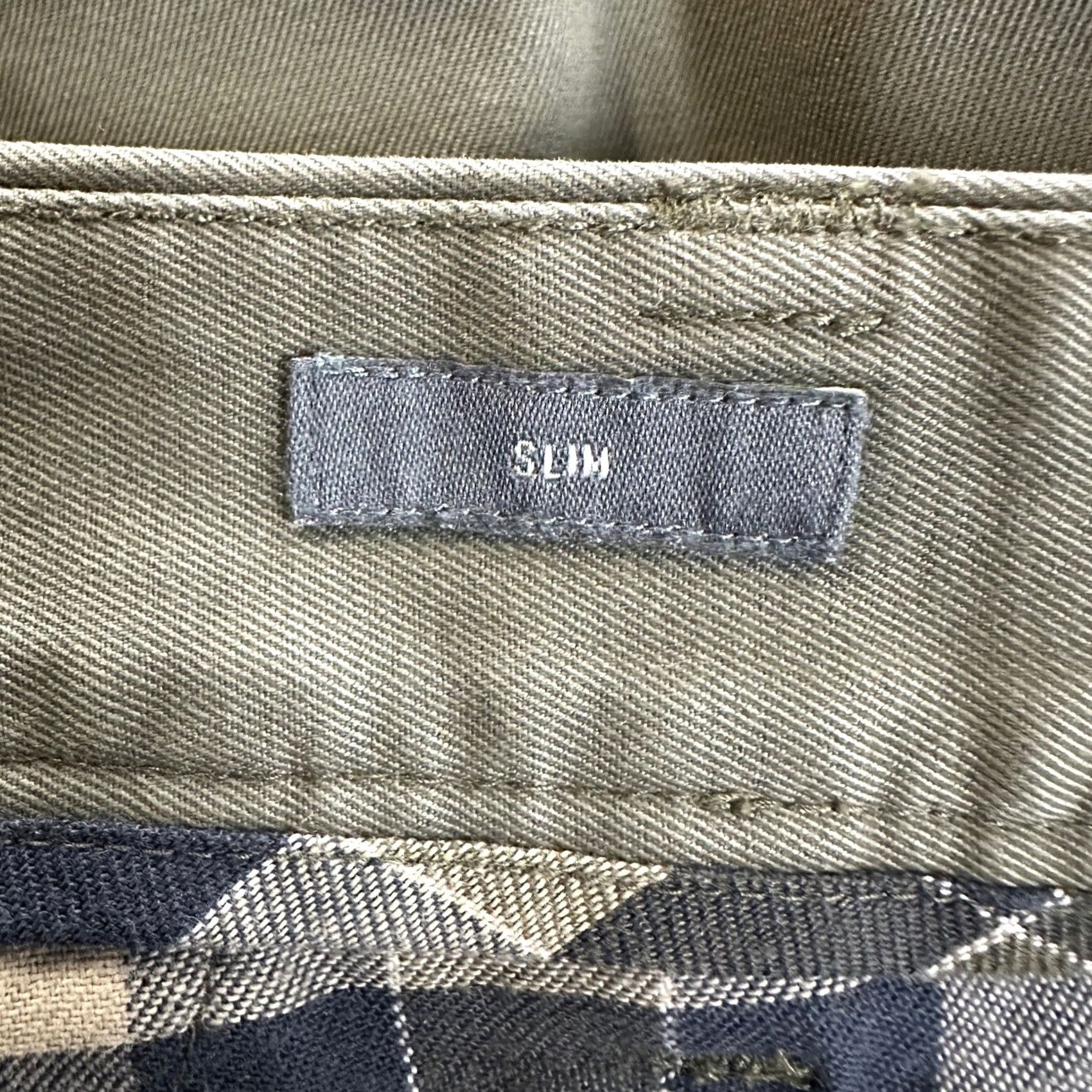Bonobos Bonobos Khakis Pants Mens 35X32 Olive Green Slim Fit Flat Front Straight Leg Size US 35 - 5 Thumbnail