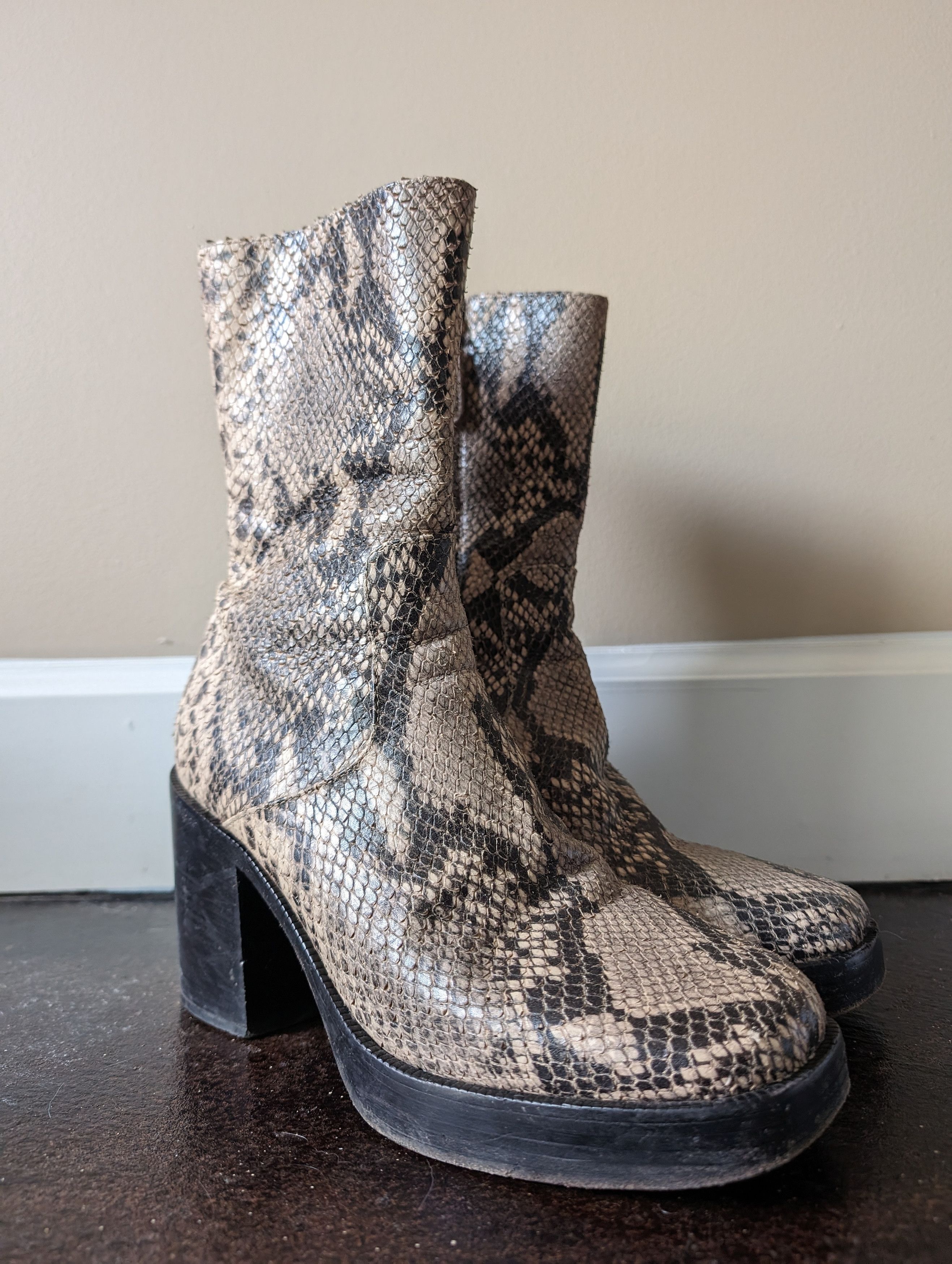 Balenciaga snakeskin boots online